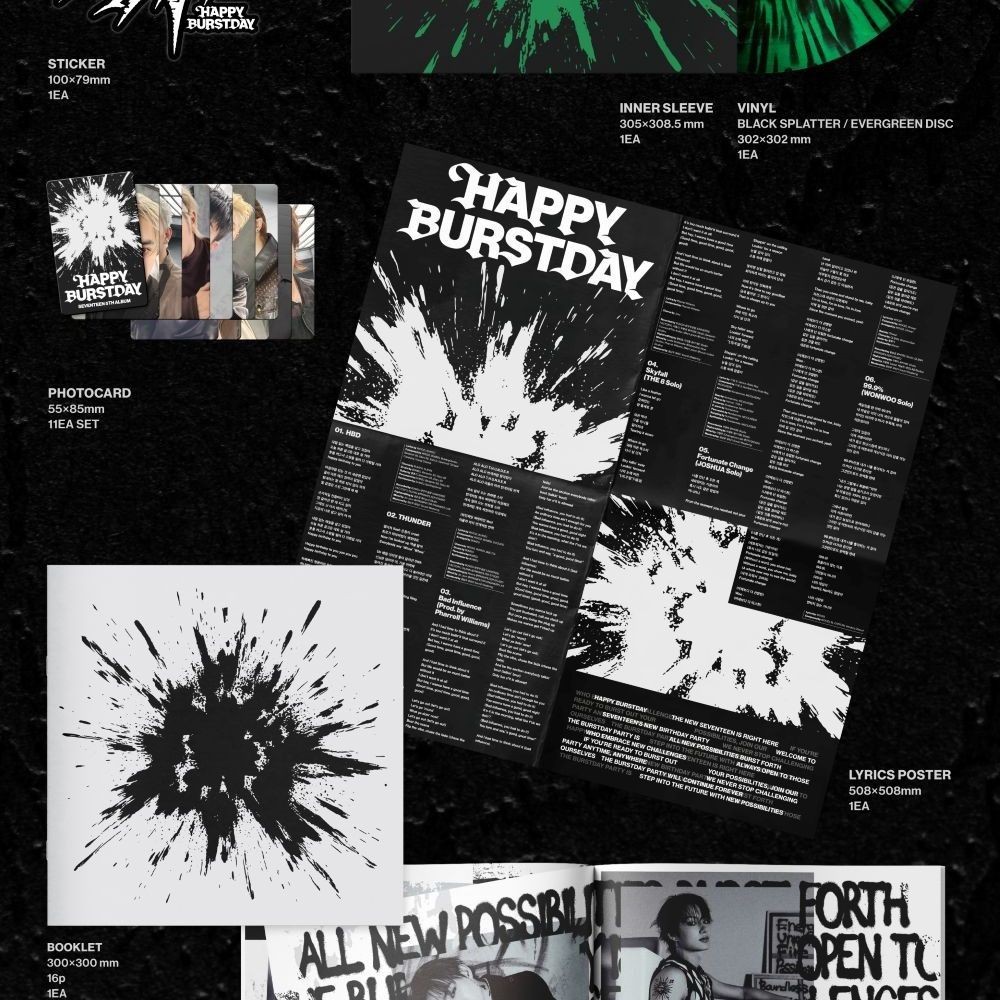 SEVENTEEN - 5TH FULL ALBUM [HAPPY BURSTDAY] (LP ver.) album — detail 2 of 3