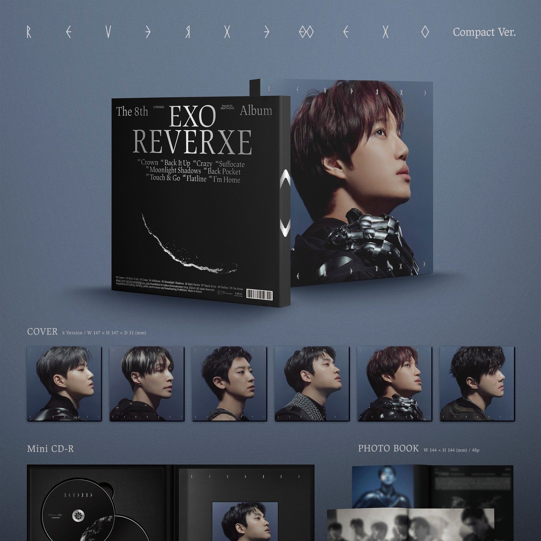 EXO - 8TH FULL ALBUM [REVERXE] (COMPACT ver.) album — detail 1 of 2
