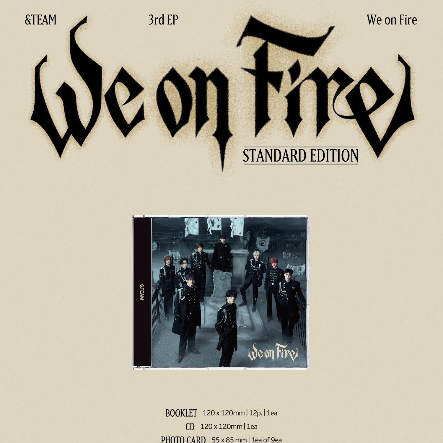 &TEAM - 3rd EP 'We on Fire' (STANDARD EDITION ver.) album — detail 1 of 4