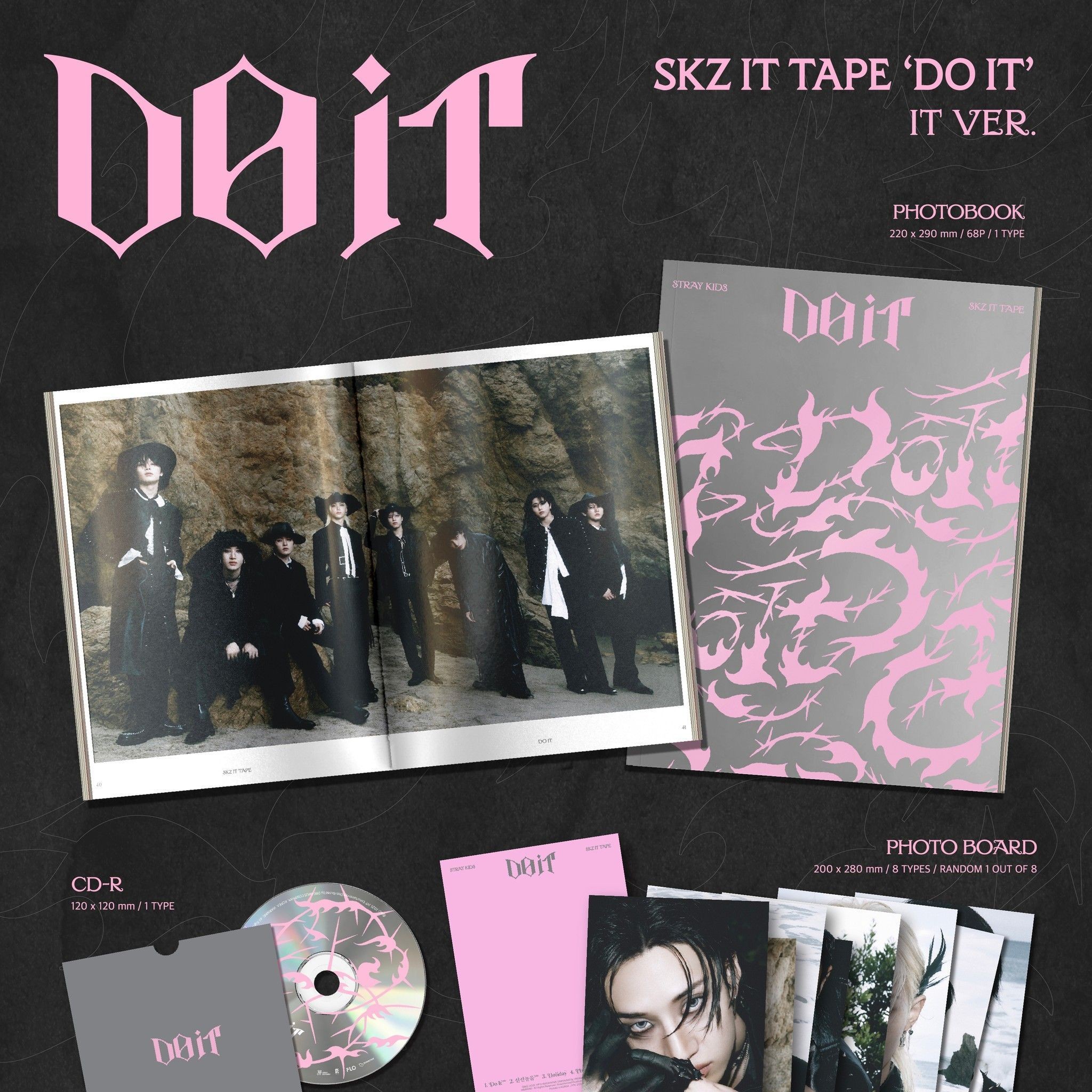 STRAY KIDS - SKZ IT TAPE 'DO IT' (IT ver.) album — detail 1 of 3