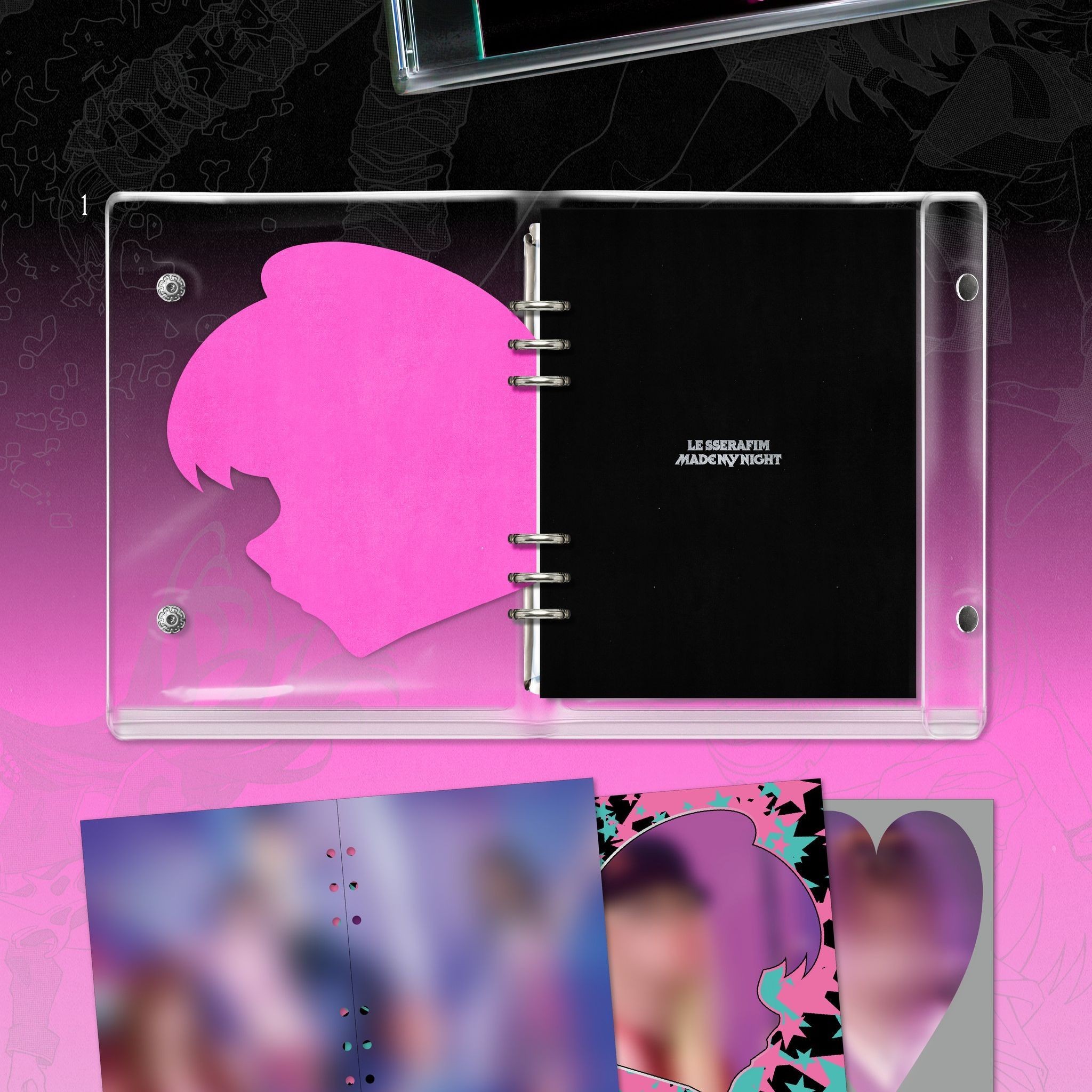 LE SSERAFIM - 2nd Single Album 'Made My Night' (CHEMICAL NIGHT ver.) album — detail 2 of 4