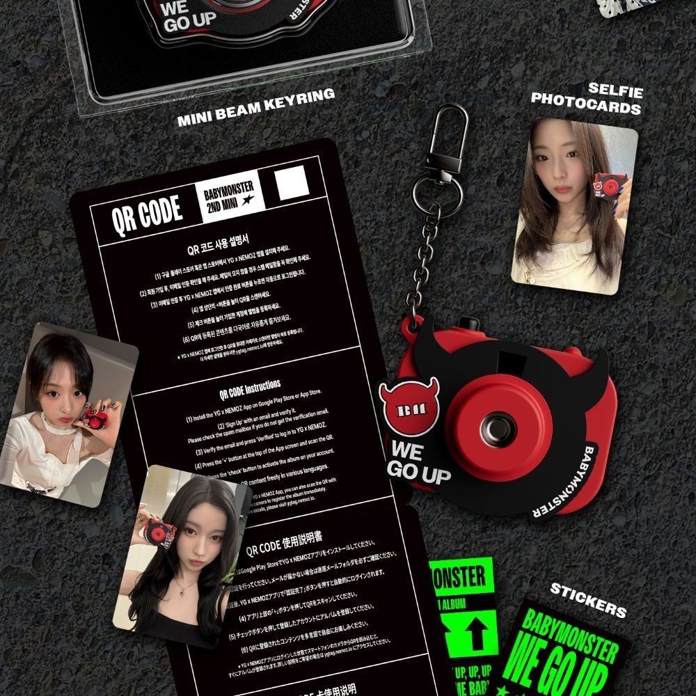 BABYMONSTER - 2ND MINI ALBUM [WE GO UP] MINI BEAM KEYRING Ver. album — detail 2 of 3
