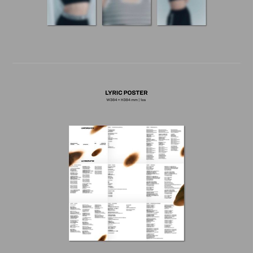 LE SSERAFIM - 1st Studio Album 'UNFORGIVEN' (COMPACT ver.) album — detail 9 of 10