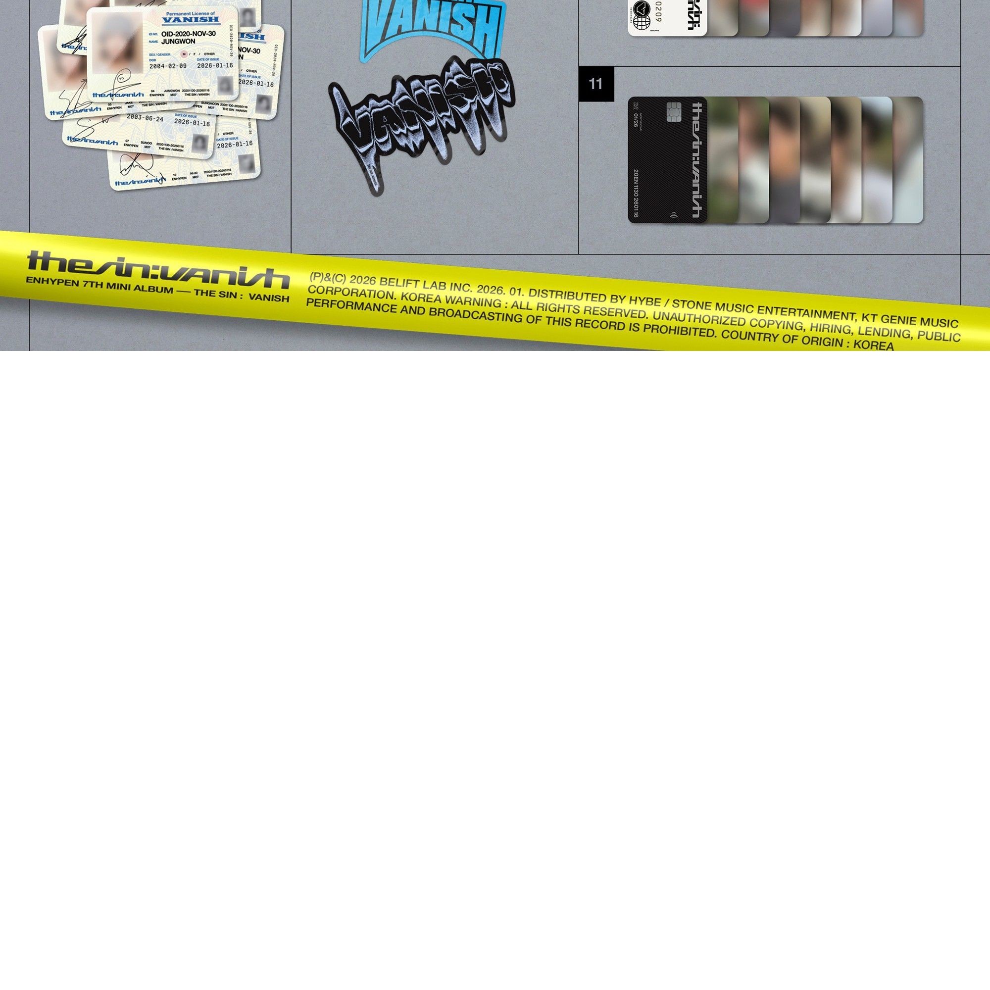 ENHYPEN (엔하이픈) THE SIN : VANISH (FUGITIVES Ver.) album — detail 3 of 3