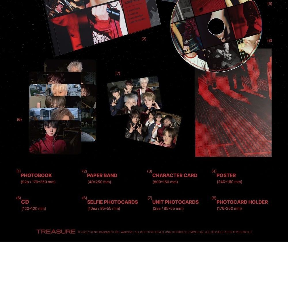 TREASURE - 3rd Mini Album 'LOVE PULSE' (Photobook ver.) album — detail 4 of 6