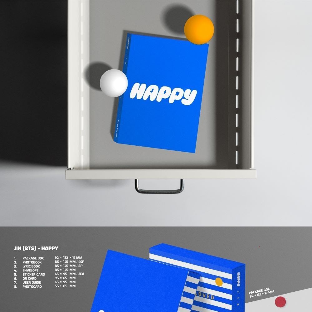 BTS JIN - 'Happy' (Weverse Albums ver.) album — detail 1 of 4