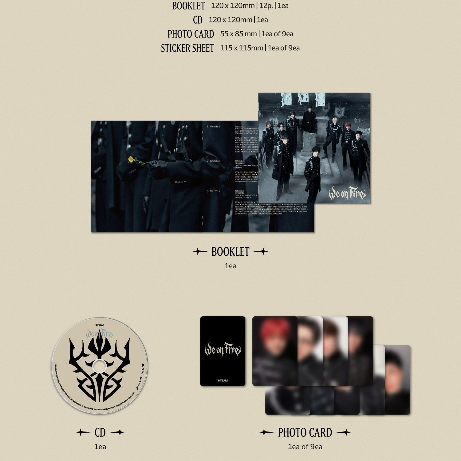 &TEAM - 3rd EP 'We on Fire' (STANDARD EDITION ver.) album — detail 2 of 4