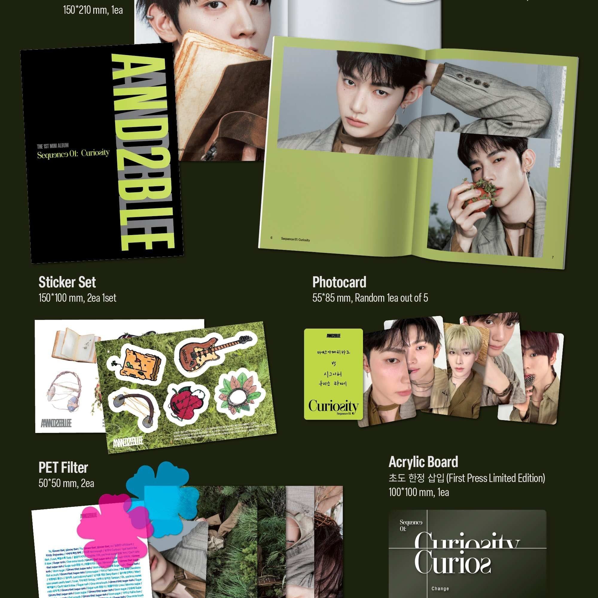 AND2BLE - 1ST MINI ALBUM [SEQUENCE 01: CURIOSITY] (PHOTOBOOK ver.) album — detail 11 of 12