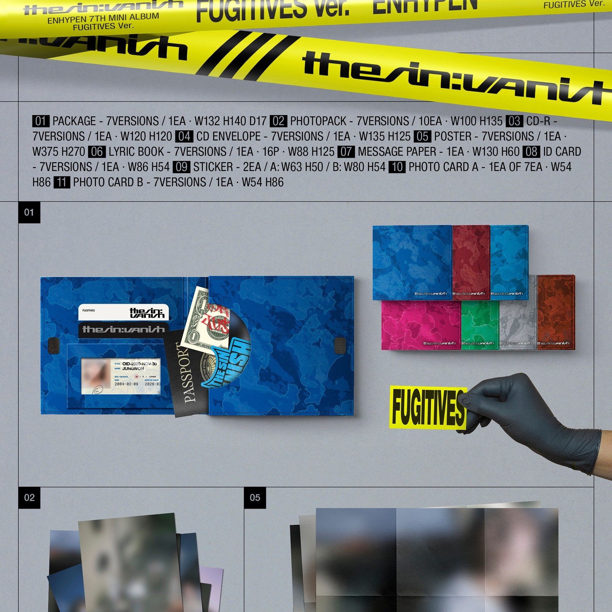 ENHYPEN (엔하이픈) THE SIN : VANISH (FUGITIVES Ver.) album — detail 1 of 3
