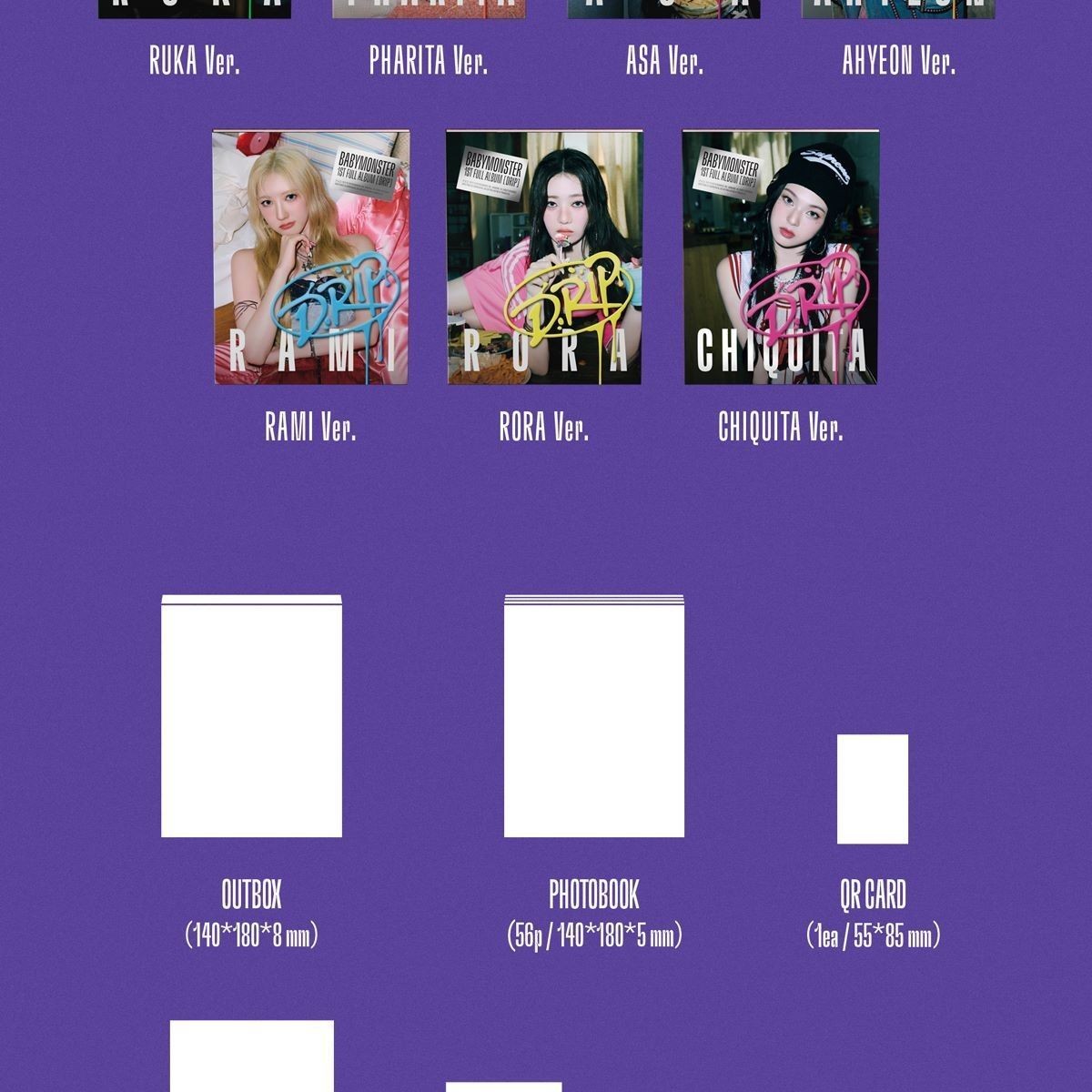 BABYMONSTER - 1ST FULL ALBUM [DRIP] YG TAG ALBUM Ver. album — detail 4 of 6
