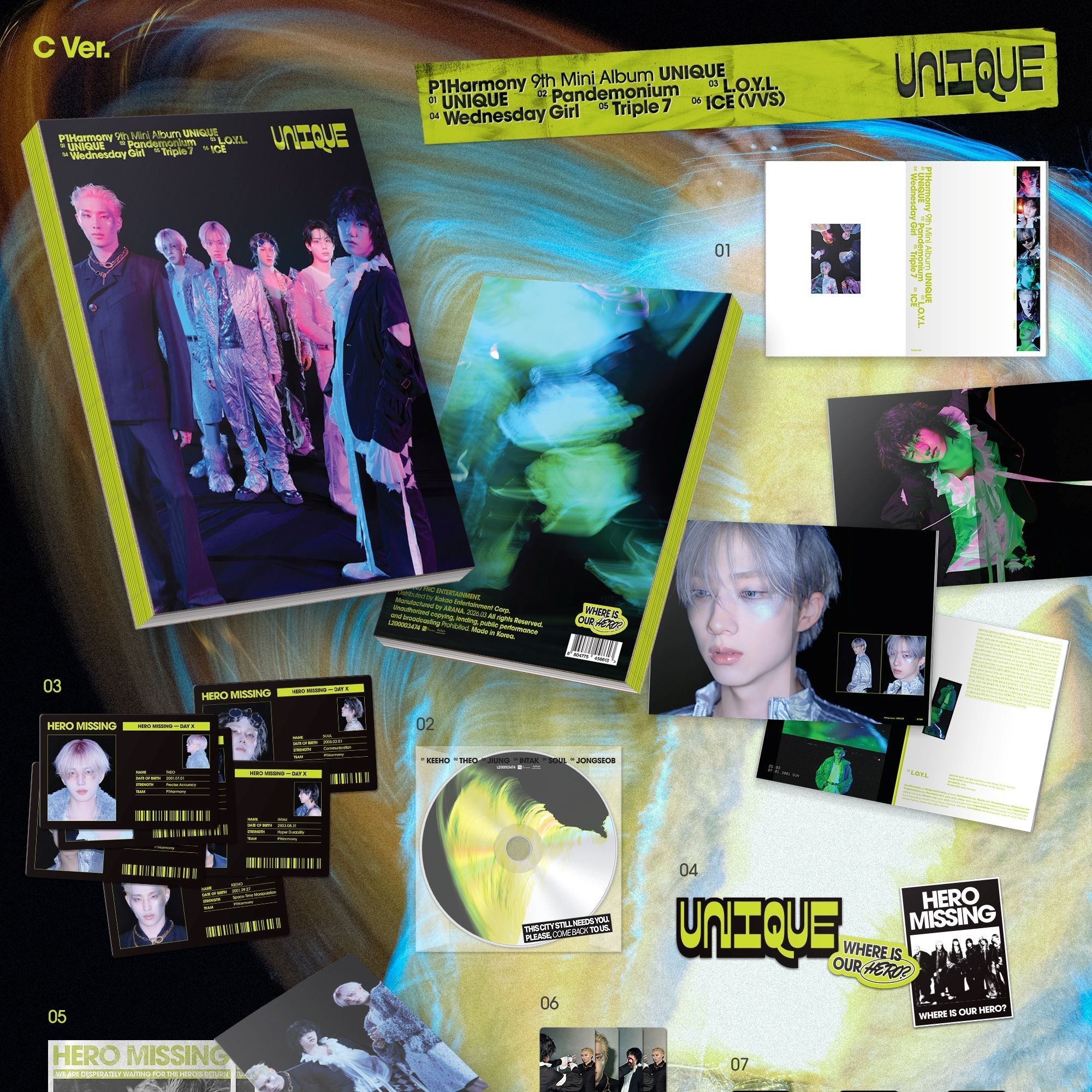 P1HARMONY - 9TH MINI ALBUM [UNIQUE] (PHOTOBOOK ver.) album — detail 5 of 6