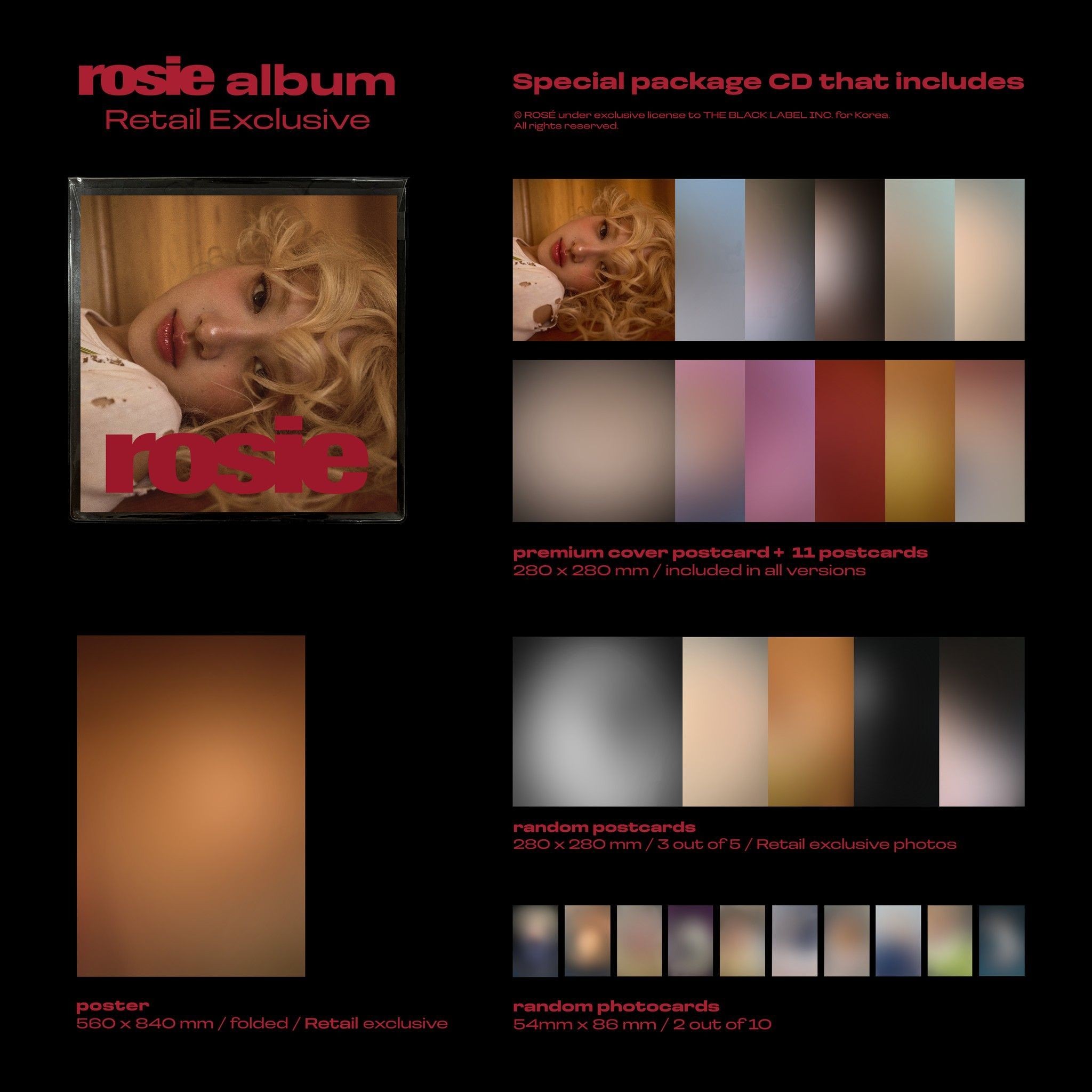 ROSE - FIRST STUDIO ALBUM [ROSIE] (Retail Exclusive) album — detail 1 of 1