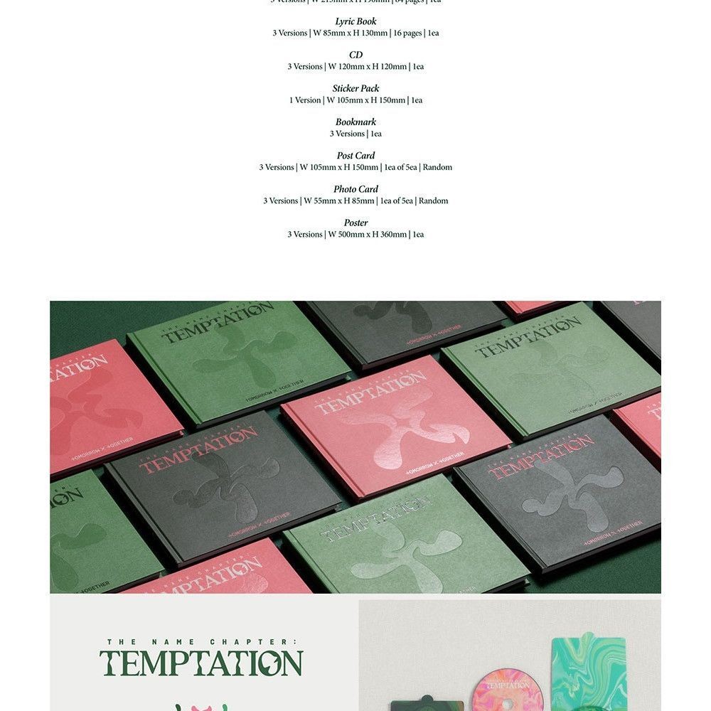 TOMORROW X TOGETHER - 'The Name Chapter: TEMPTATION' (Photobook ver.) album — detail 2 of 8