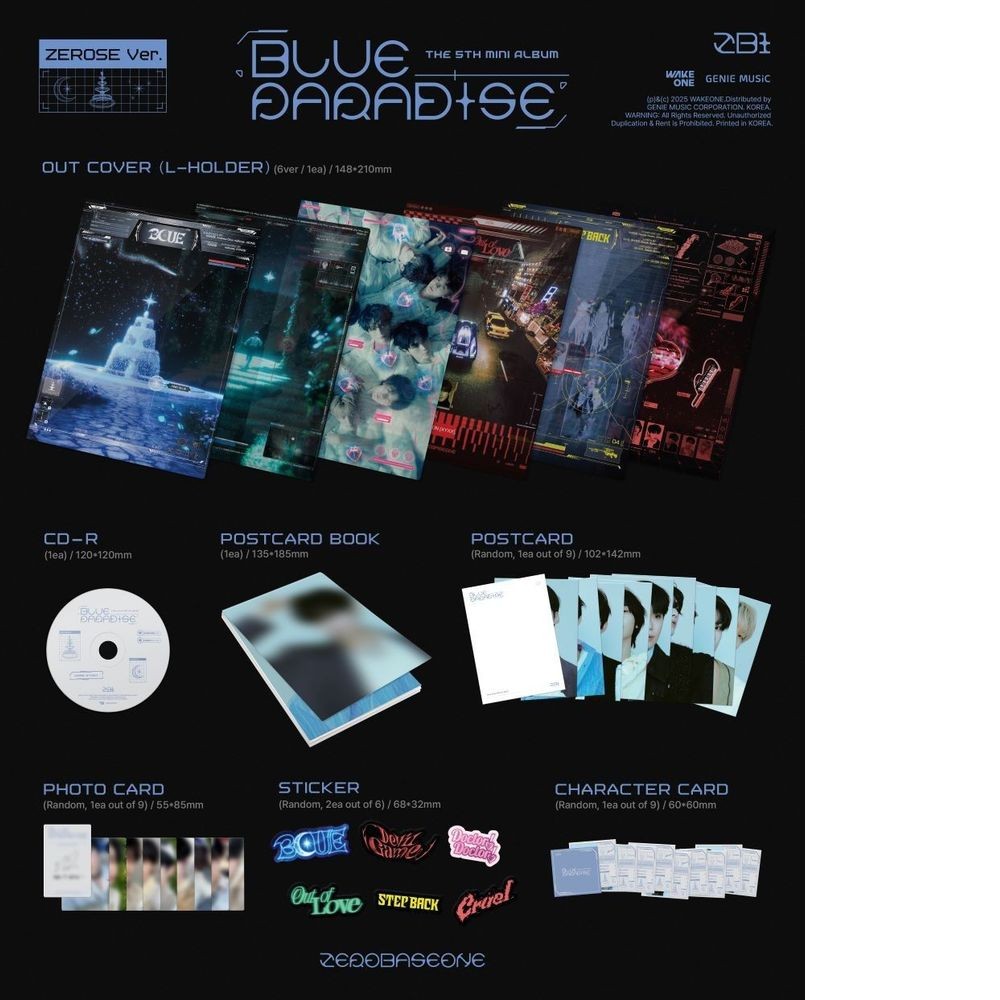 ZEROBASEONE - 5TH MINI ALBUM [BLUE PARADISE] (ZEROSE ver.) album — detail 1 of 1