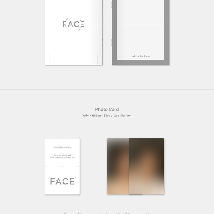 BTS JIMIN - 'FACE' (Weverse Albums ver.) album — detail 8 of 9