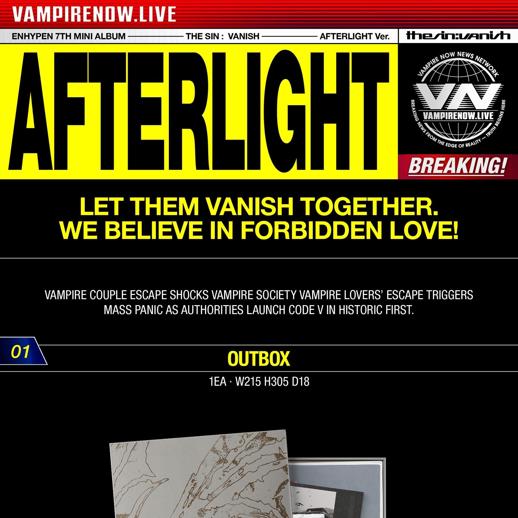 ENHYPEN (엔하이픈) THE SIN : VANISH [FORBIDDEN Ver. / AFTERLIGHT Ver. / STORM Ver.] album — detail 12 of 21
