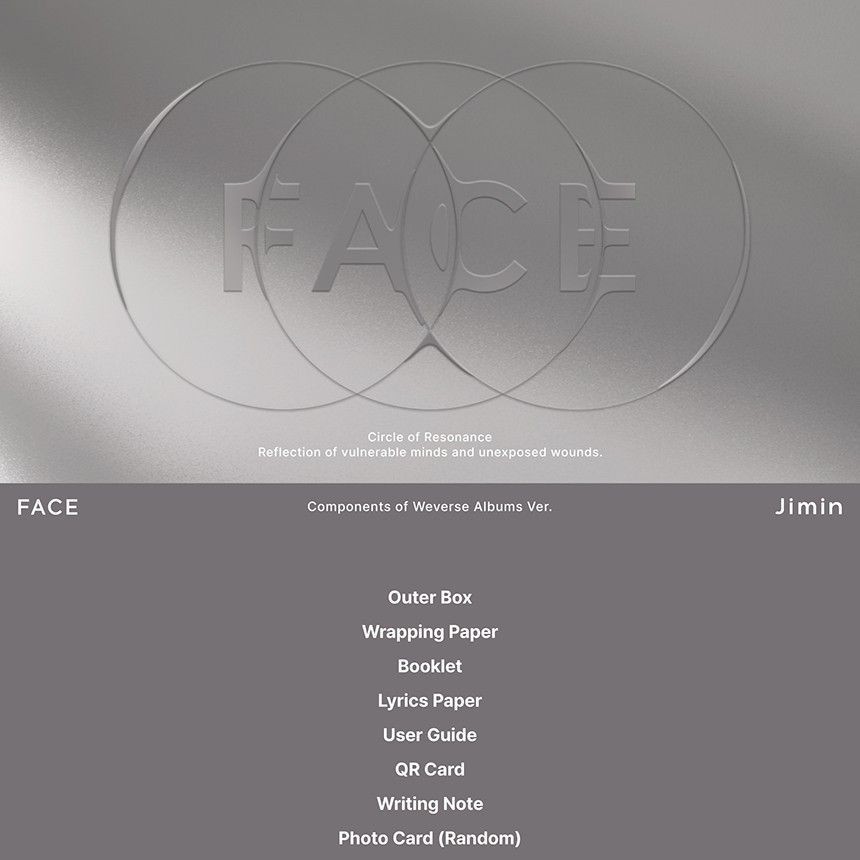 BTS JIMIN - 'FACE' (Weverse Albums ver.) album — detail 1 of 9