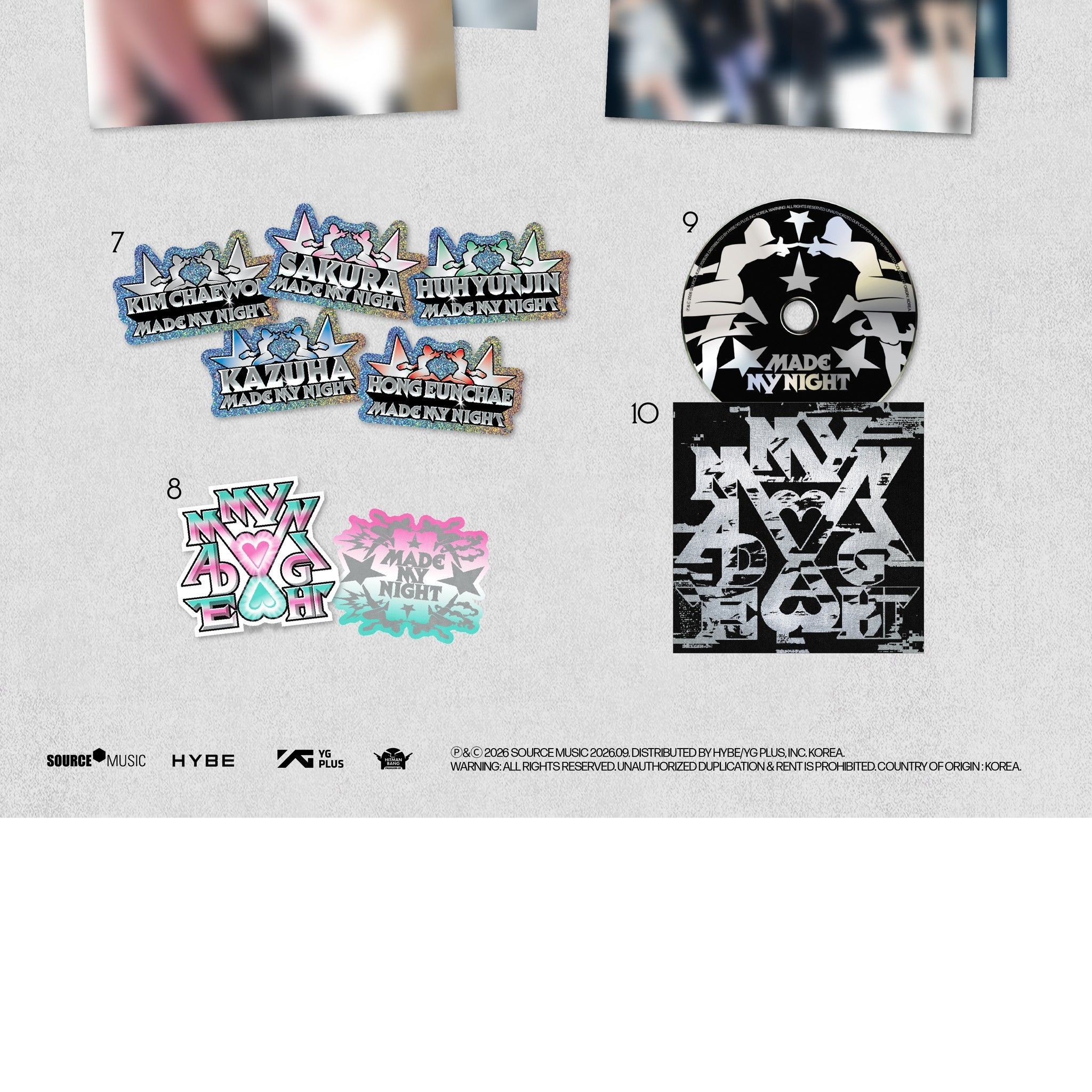 LE SSERAFIM - 2nd Single Album 'Made My Night' (COMPACT ver.) album — detail 5 of 5