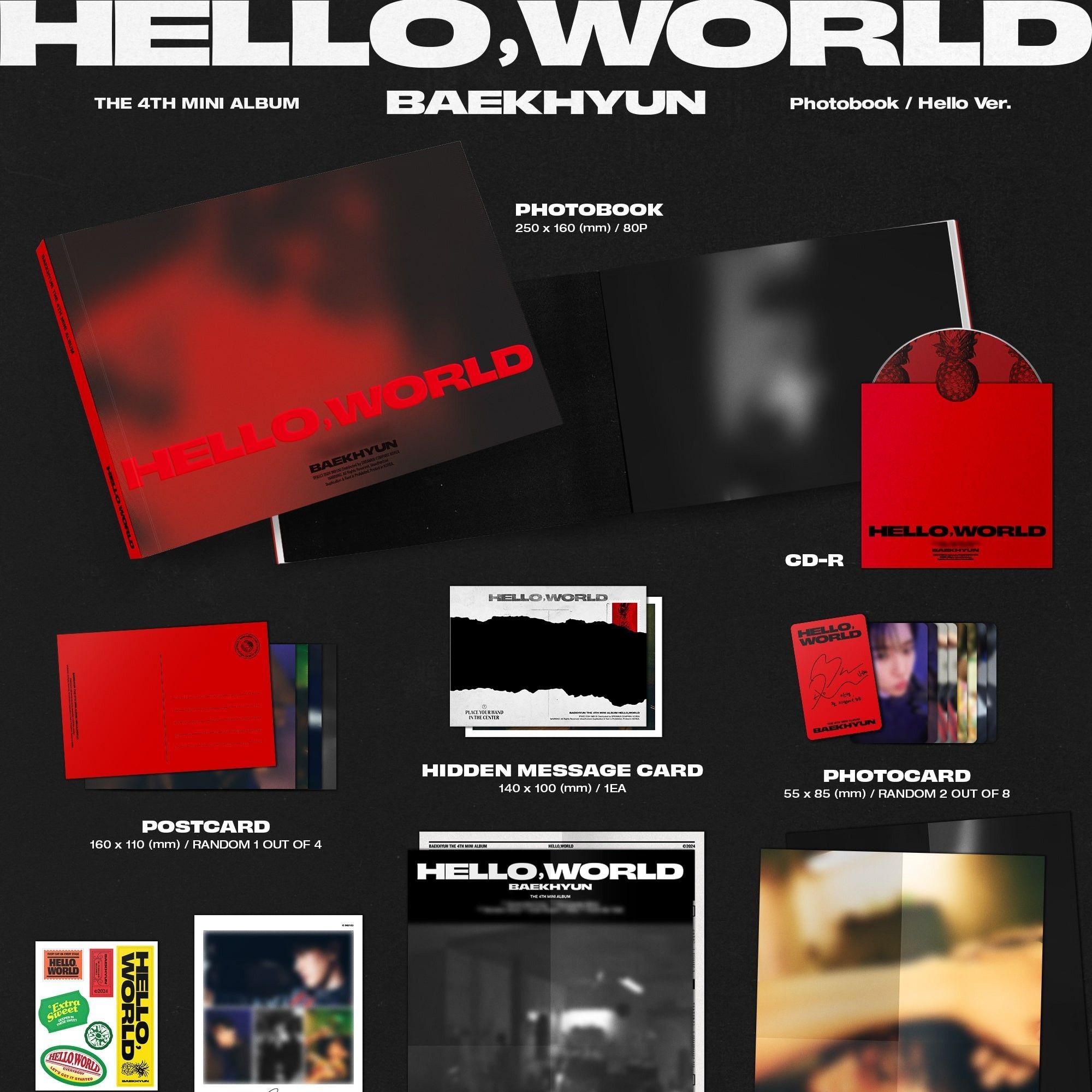 BAEKHYUN - 4TH MINI ALBUM [HELLO, WORLD] (Photobook Ver.) album — detail 1 of 4
