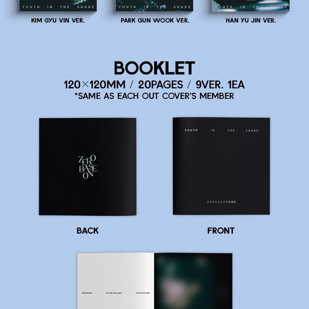 ZEROBASEONE - 1ST MINI ALBUM [YOUTH IN THE SHADE] (DIGIPACK ver.) album — detail 5 of 12
