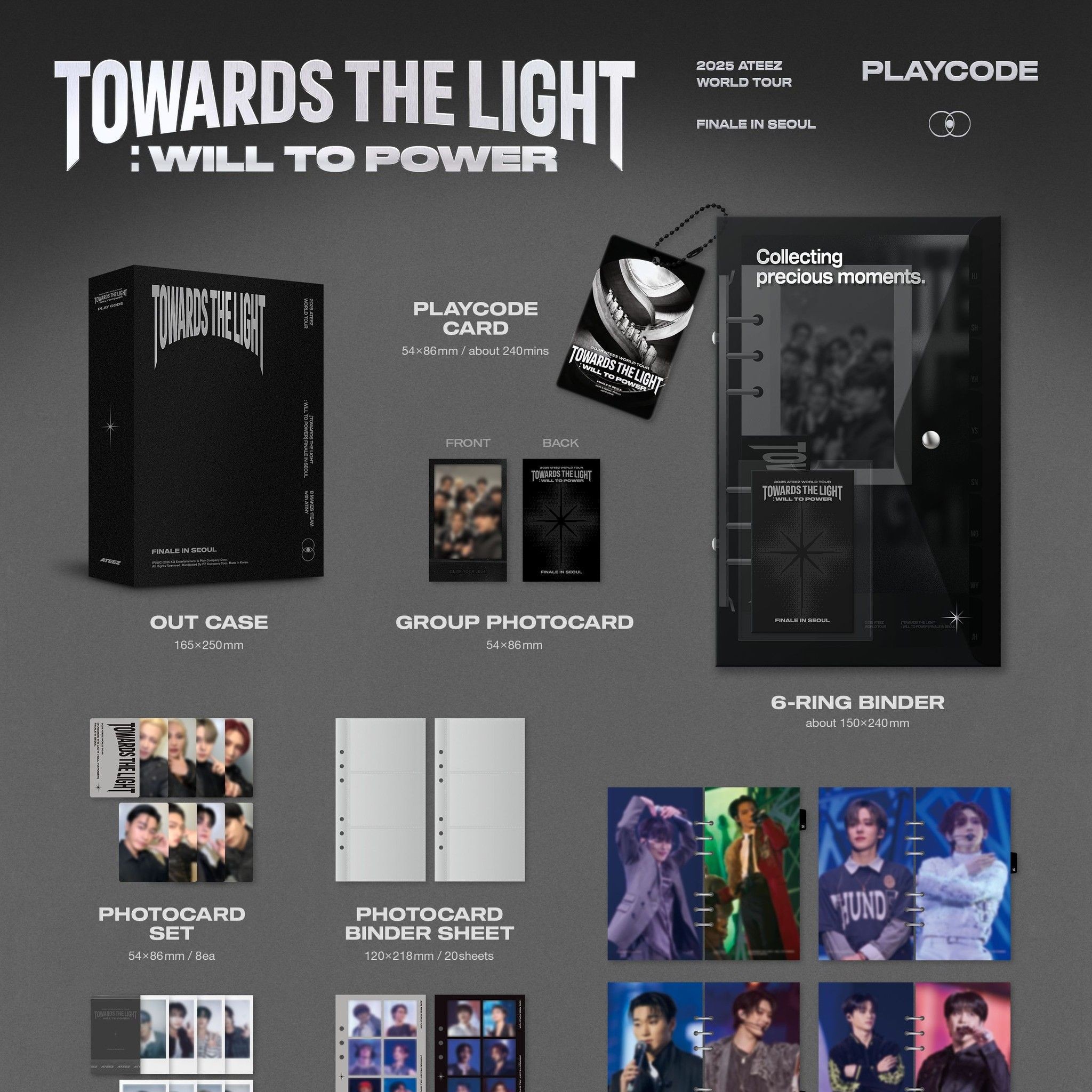 ATEEZ - 2025 WORLD TOUR [TOWARDS THE LIGHT : WILL TO POWER] FINALE IN SEOUL (PLAYCODE ver.) album — detail 2 of 3