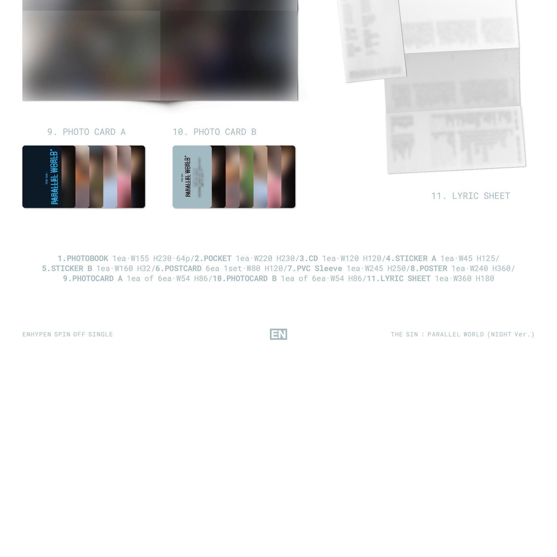 ENHYPEN - SPINOFF SINGLE [THE SIN : PARALLEL WORLD] (PHOTOBOOK ver.) album — detail 9 of 9