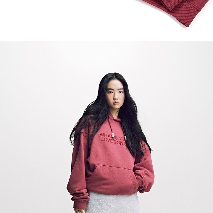 BTS - WORLD TOUR 'ARIRANG' Hoodie (Red) merchandise — detail 10 of 21