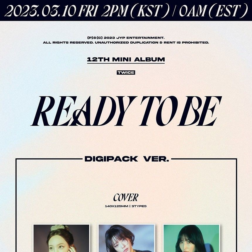 TWICE - 12TH MINI ALBUM [READY TO BE] (DIGIPACK ver.) album — detail 1 of 8