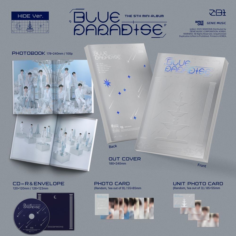 ZEROBASEONE - 5TH MINI ALBUM [BLUE PARADISE] (PHOTOBOOK ver.) album — detail 3 of 4