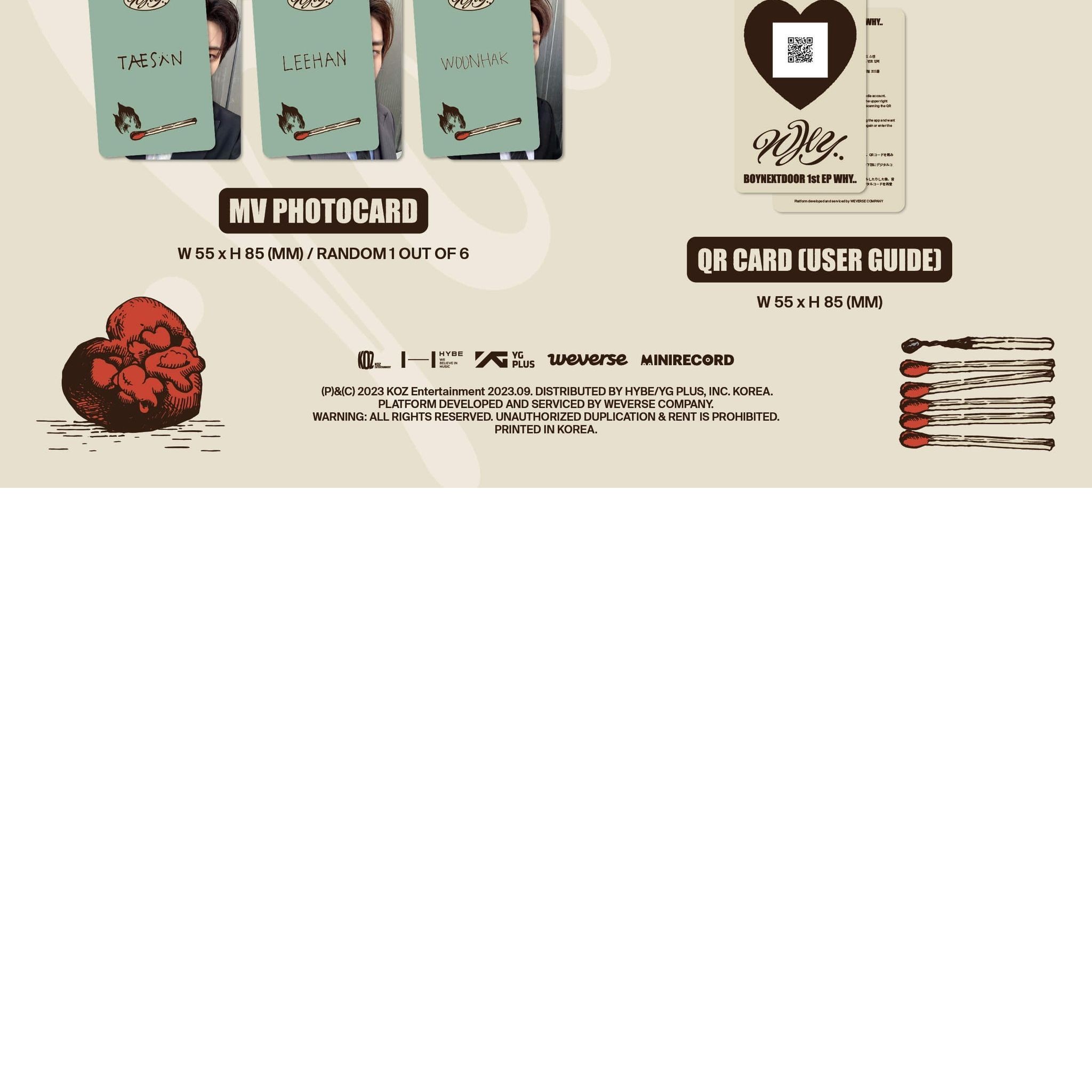 BOYNEXTDOOR - 1st EP 'WHY..' (Weverse Albums ver.) album — detail 2 of 2