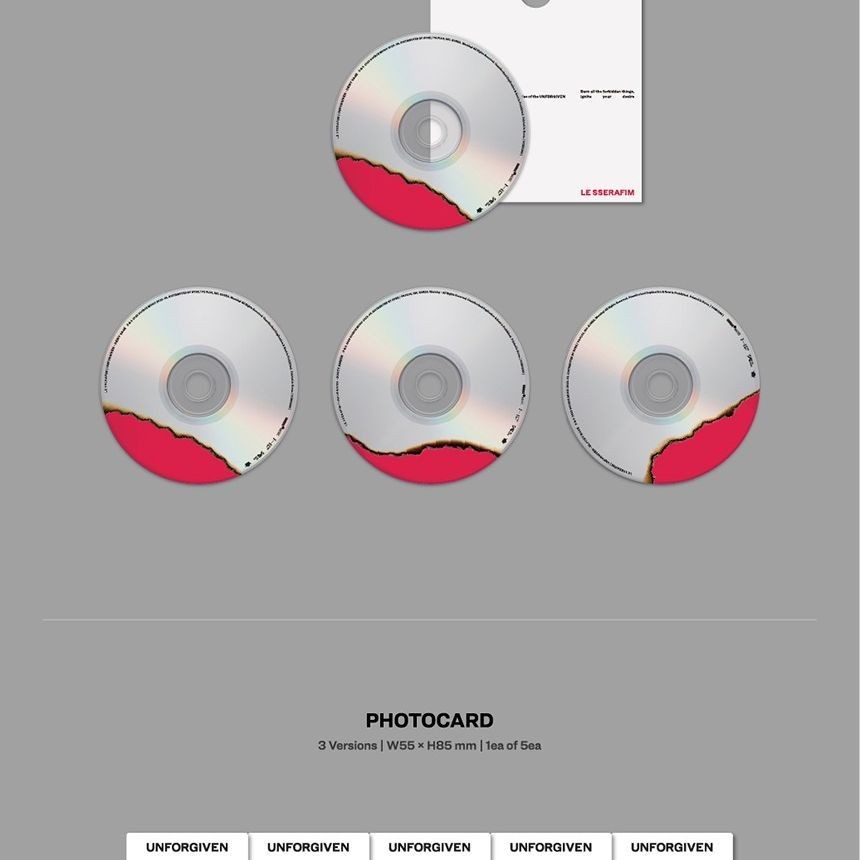 LE SSERAFIM - 1st Studio Album 'UNFORGIVEN' (Photobook ver.) album — detail 5 of 11