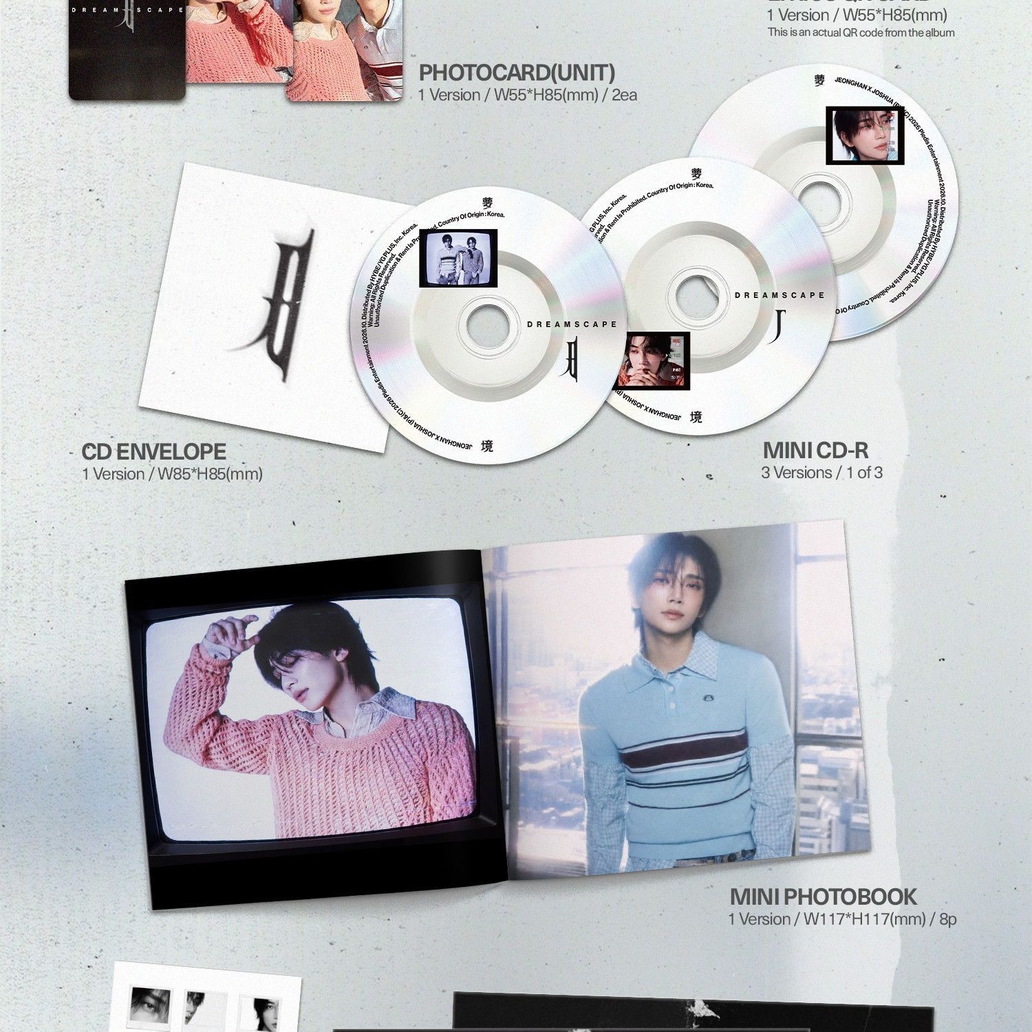 JEONGHAN&JOSHUA SEVENTEEN JEONGHAN & JOSHUA - 1ST MINI ALBUM [DREAMSCAPE] (DREAM RECORD ver.) album — detail 3 of 4