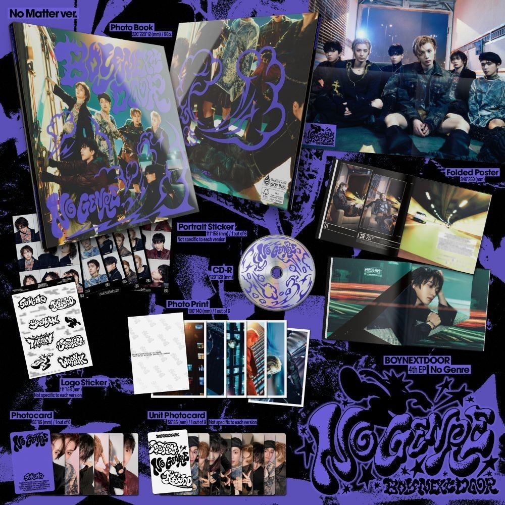 BOYNEXTDOOR - 4th EP 'No Genre' (Photobook ver.) album — detail 1 of 4