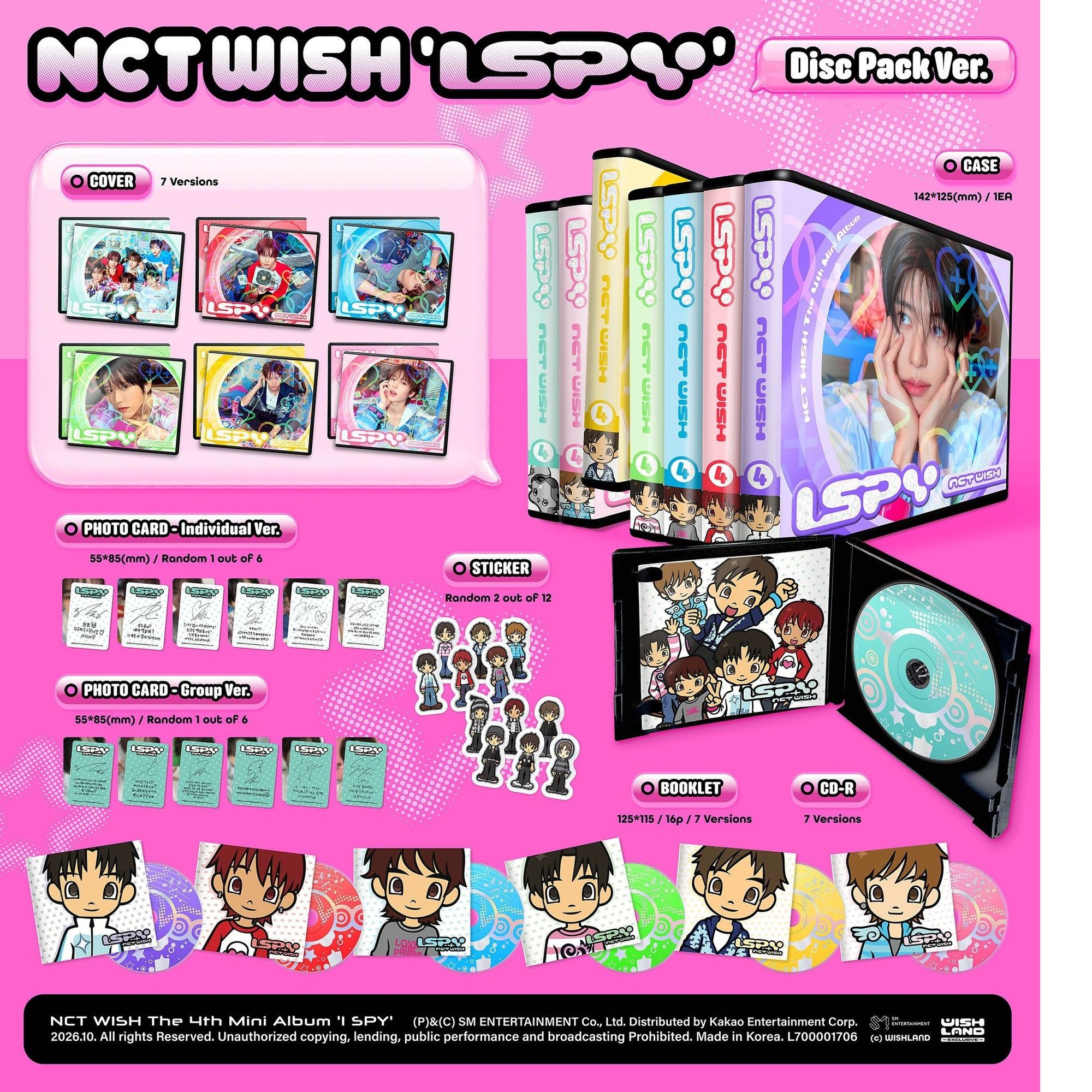 NCT WISH - 4th Mini Album 'I SPY' (Disc Pack ver.) album — detail 1 of 1