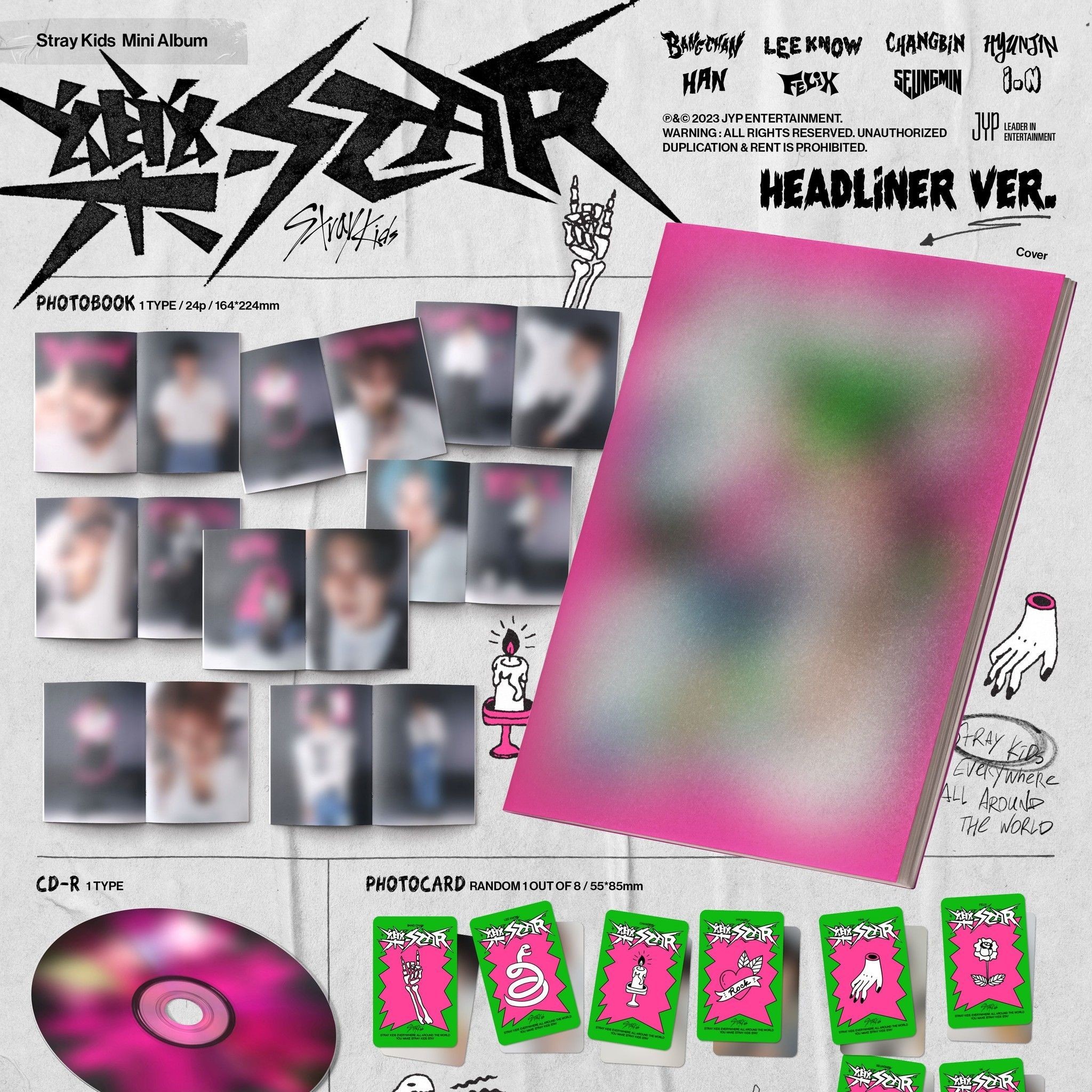 STRAY KIDS - '樂-STAR' (HEADLINER ver.) album — detail 1 of 2