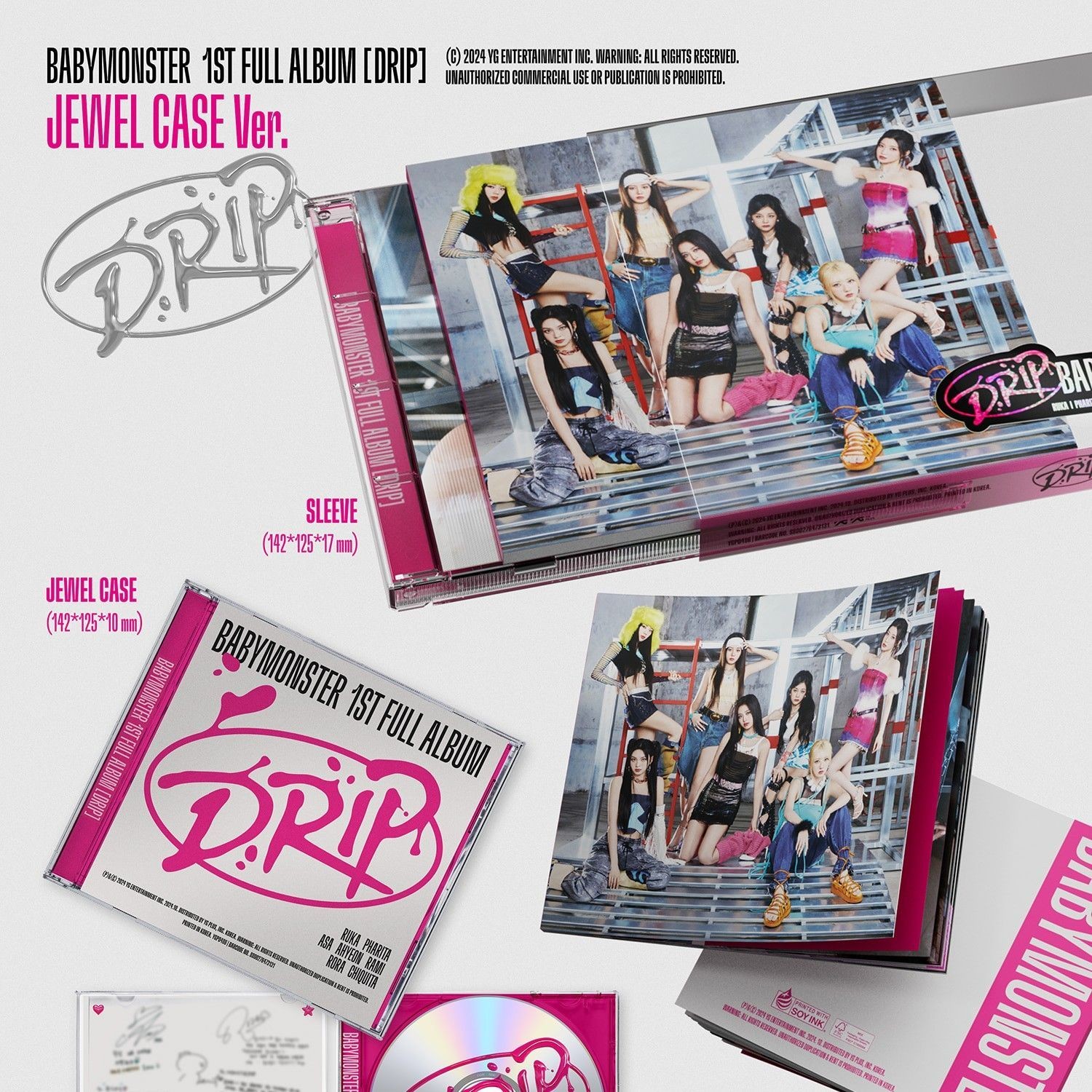 BABYMONSTER 1ST FULL ALBUM [DRIP] JEWEL CASE Ver. album — detail 1 of 2