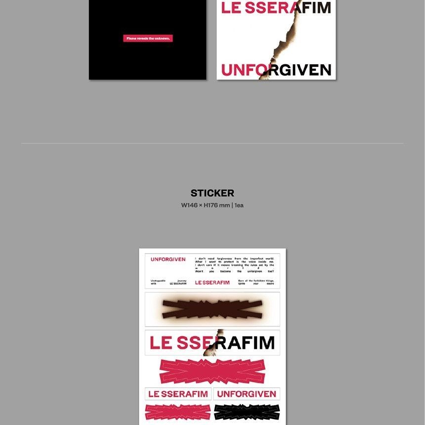 LE SSERAFIM - 1st Studio Album 'UNFORGIVEN' (Photobook ver.) album — detail 9 of 11