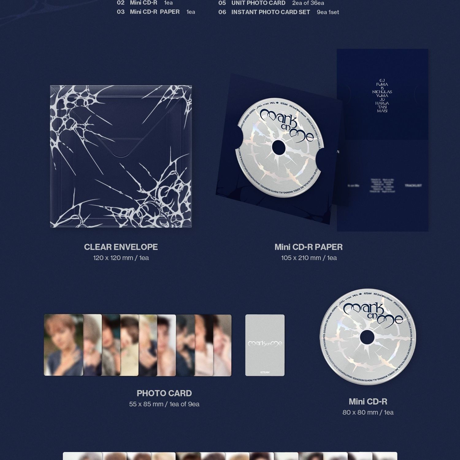 &TEAM - KR 2nd Mini Album 'Mark on Me' (Mini CD-R ver.) album — detail 2 of 4