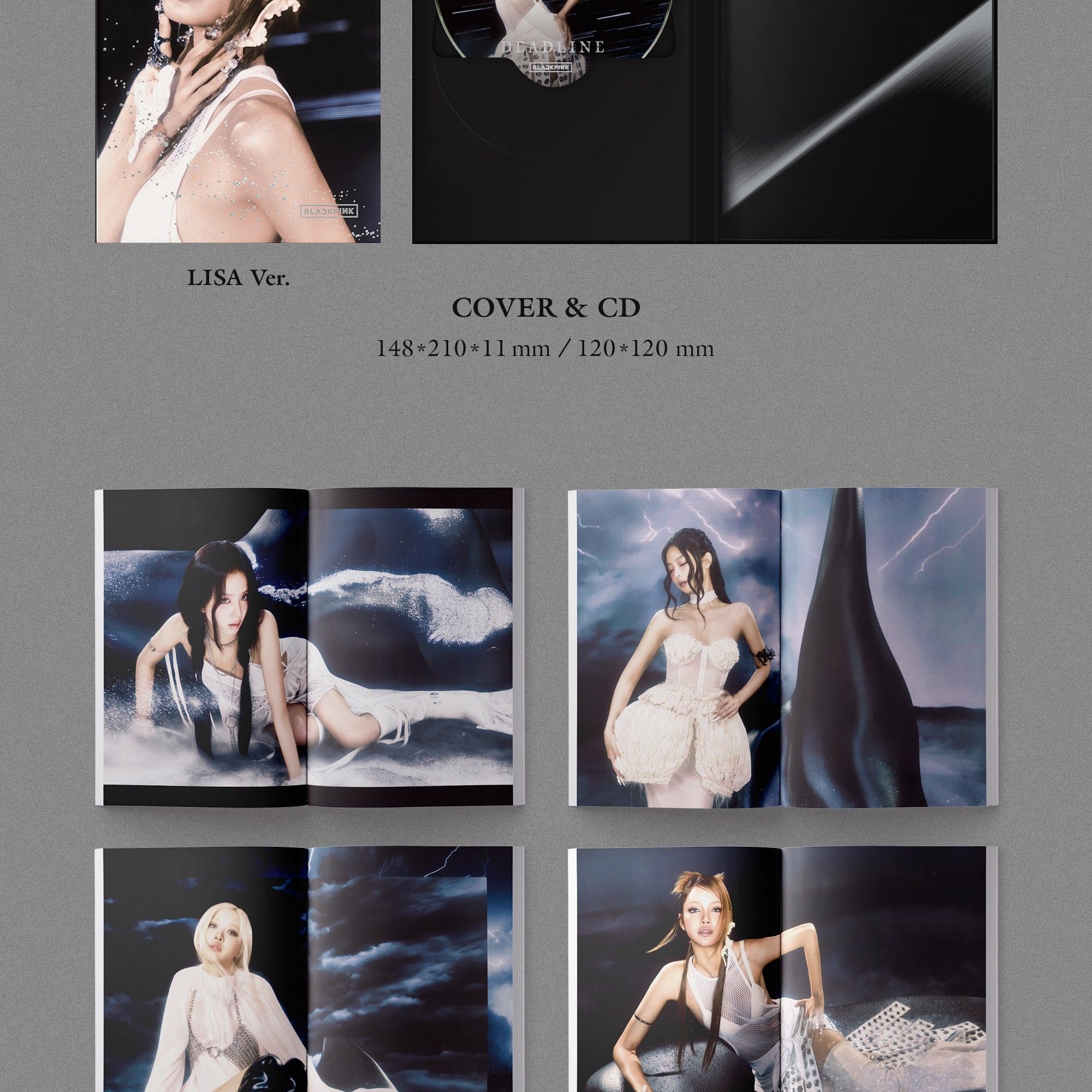 BLACKPINK - 3rd Mini Album 'DEADLINE' (SILVER ver.) album — detail 5 of 9