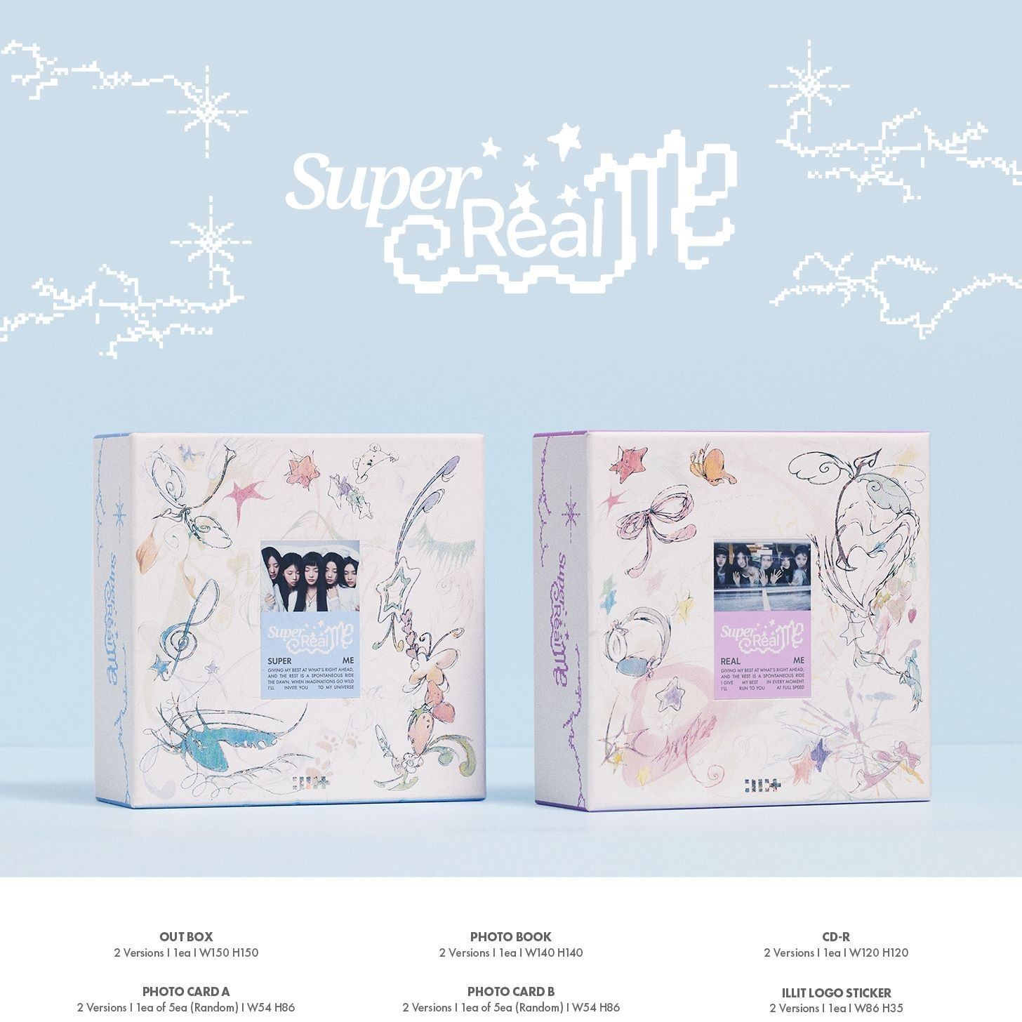 ILLIT - 1st Mini Album 'SUPER REAL ME' (Photobook ver.) album — detail 1 of 12