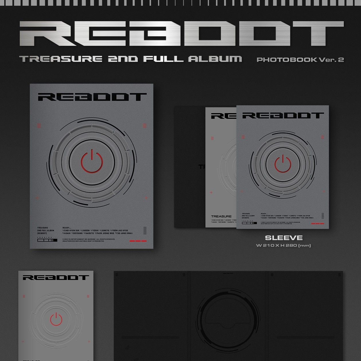 TREASURE - 2nd Full Album 'REBOOT' (Photobook ver.) album — detail 4 of 9