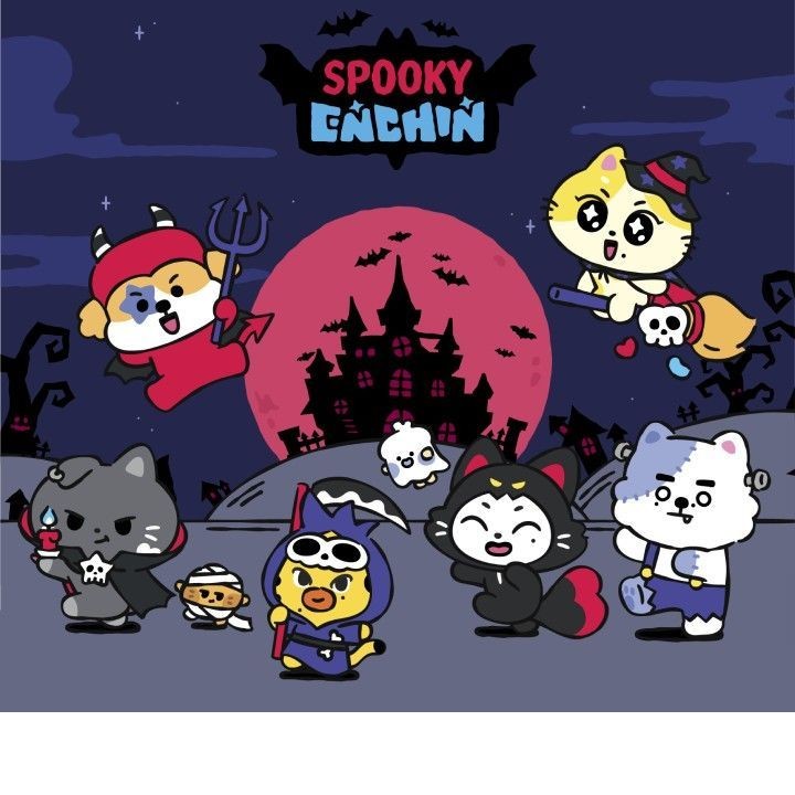ENHYPEN — ENCHIN PLUSH SPOOKY KEYRING merchandise — detail 1 of 32