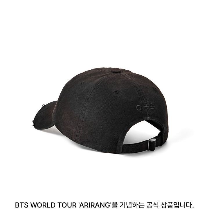 BTS - WORLD TOUR 'ARIRANG' Ball Cap (Black) merchandise — detail 4 of 17