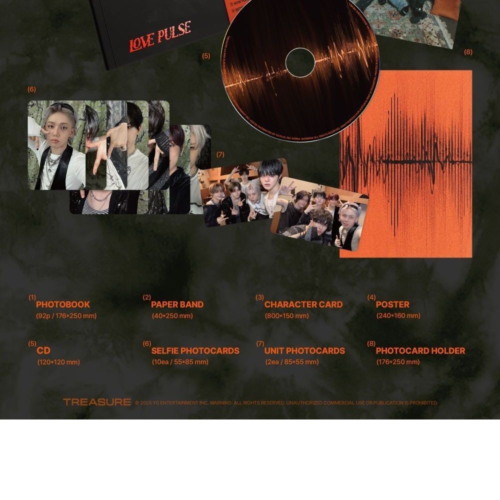 TREASURE - 3rd Mini Album 'LOVE PULSE' (Photobook ver.) album — detail 6 of 6