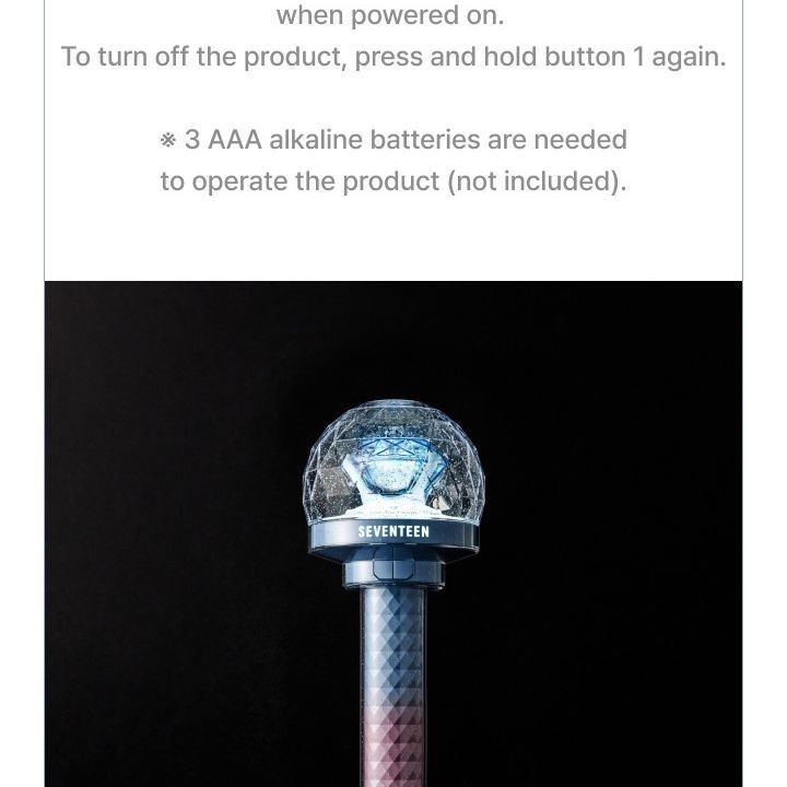 SEVENTEEN — OFFICIAL LIGHT STICK VER.3 10TH ANNIVERSARY VER light stick — detail 23 of 38
