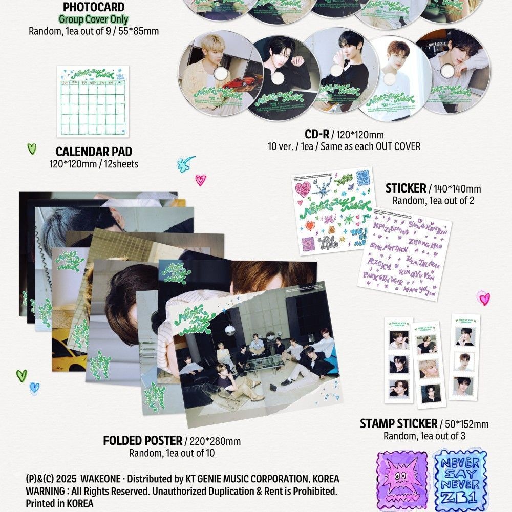 ZEROBASEONE - 1ST FULL ALBUM [NEVER SAY NEVER] (DIGIPACK ver.) album — detail 3 of 4