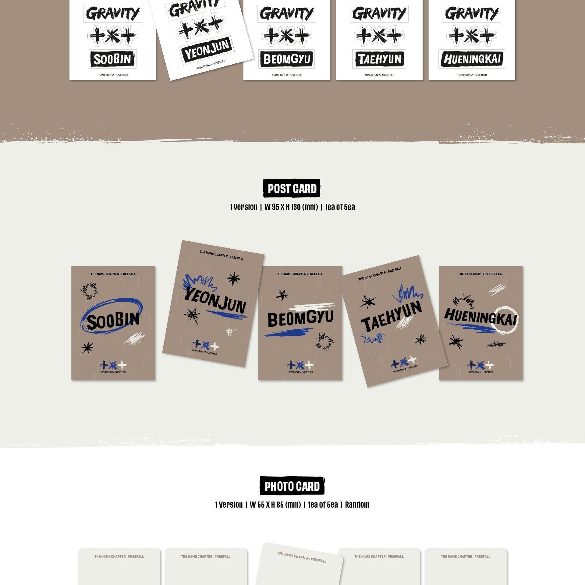TOMORROW X TOGETHER - 'The Name Chapter: FREEFALL' (GRAVITY ver.) album — detail 4 of 6