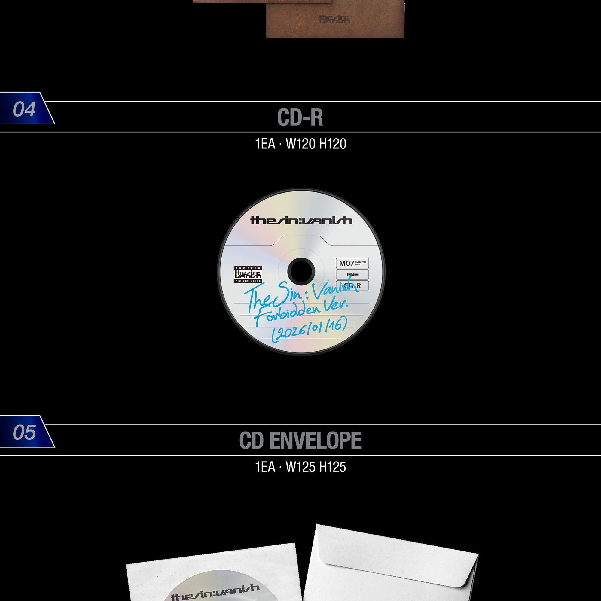 ENHYPEN (엔하이픈) THE SIN : VANISH [FORBIDDEN Ver. / AFTERLIGHT Ver. / STORM Ver.] album — detail 4 of 21