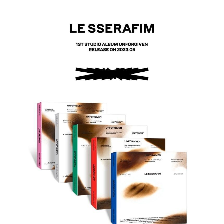 LE SSERAFIM - 1st Studio Album 'UNFORGIVEN' (COMPACT ver.) album — detail 1 of 10