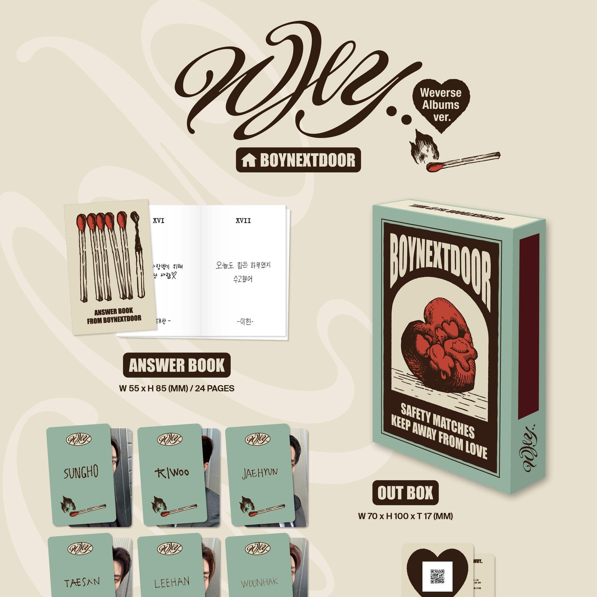 BOYNEXTDOOR - 1st EP 'WHY..' (Weverse Albums ver.) album — detail 1 of 2